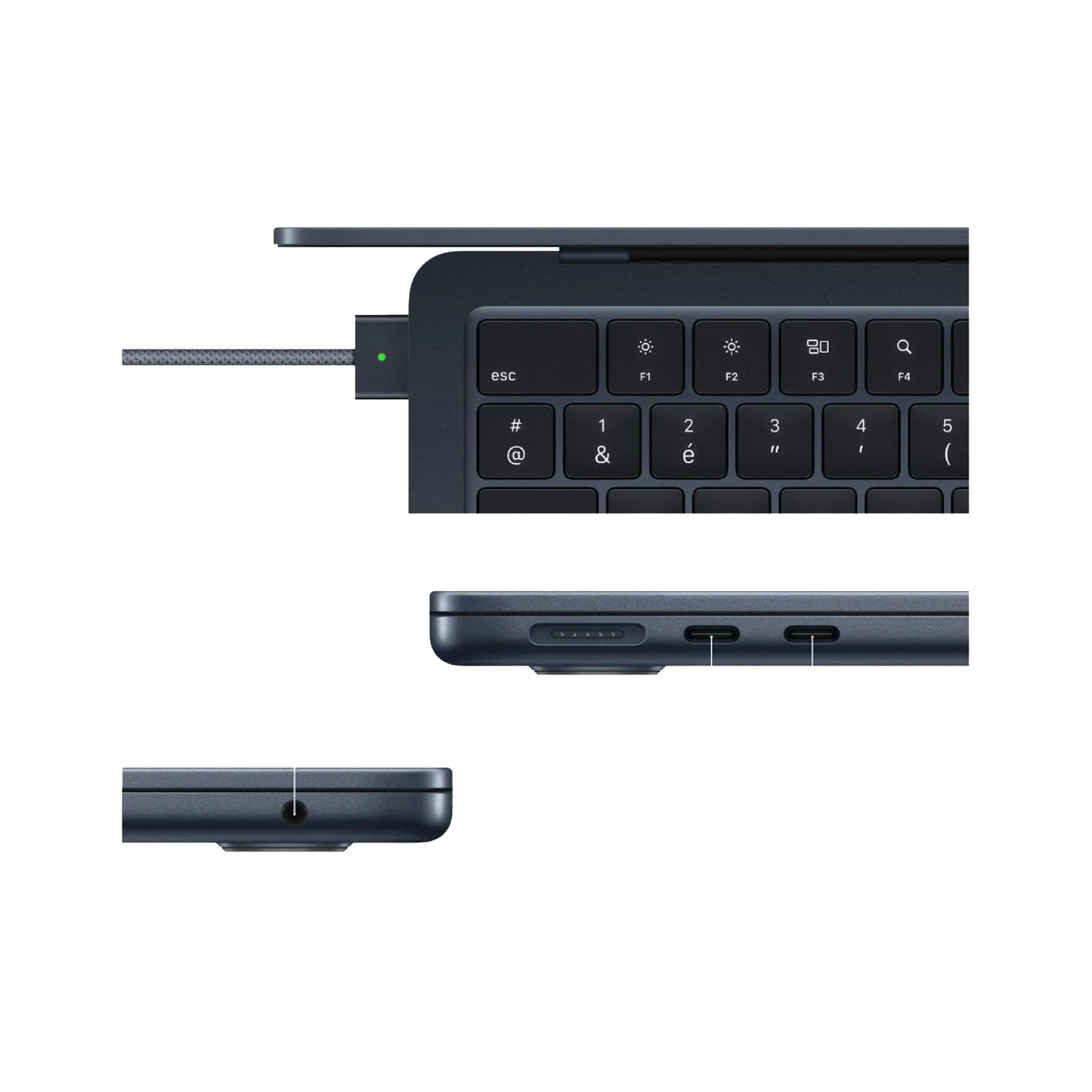 MacBook Air 13" (2022) - M2 - Lumière Stellaire - AZERTY - Français