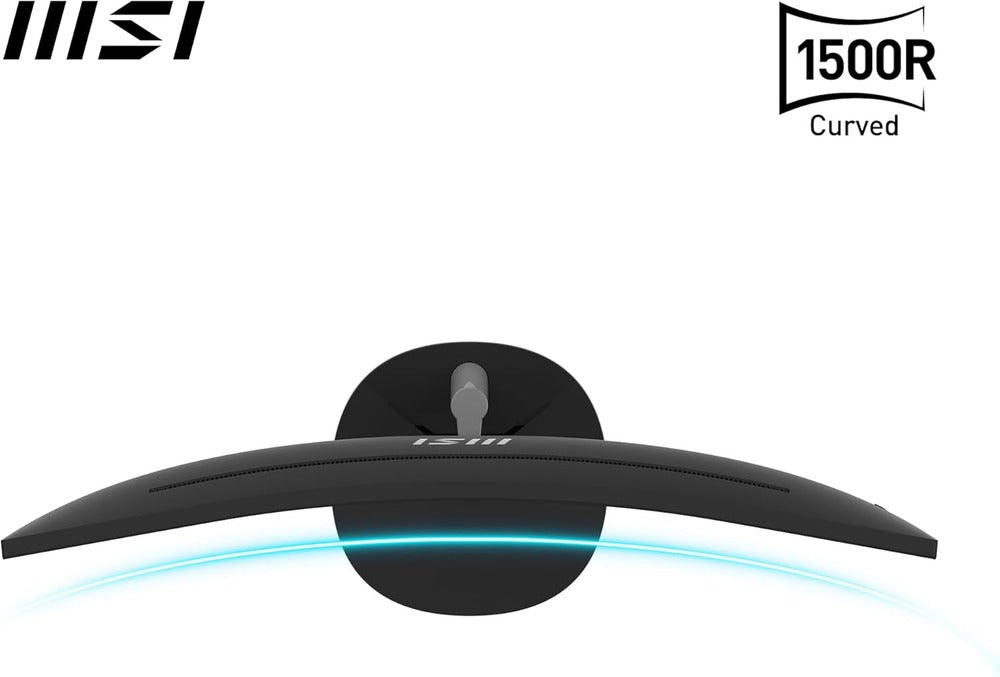 MSI Pro MP341CQ Écran Bureautique Incurvé 34" UWQHD - Dalle VA 1500R, 3440x1440, 100Hz, Confort Oculaire, sRGB 116%, HDR Ready, Haut-Parleurs Intégrés, Inclinaison Réglable - HDMI, DisplayPort